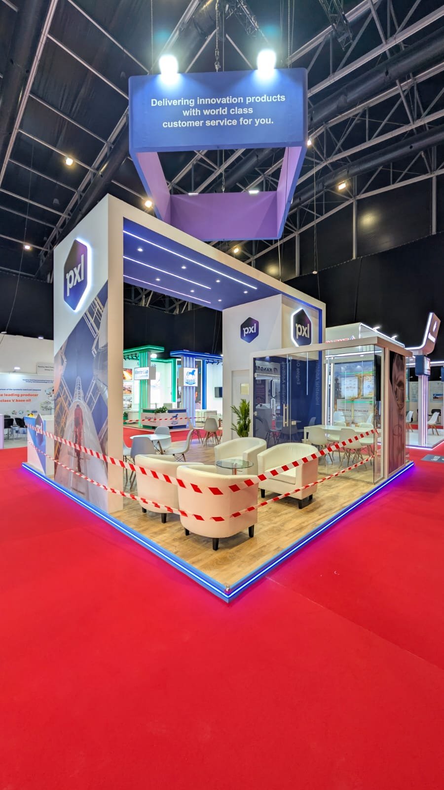 PXL Petroleum VIP Lounge Suite at ADIPEC by Infinity Exhibit